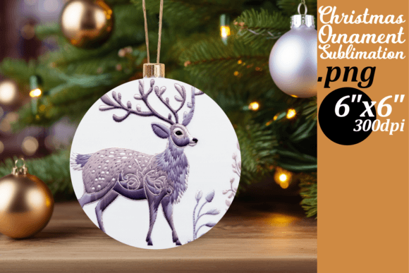 3D Festive Globe Embroidery: A Charming Addition