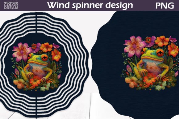 Frog Embroidery Wind Spinner: A Charming Design Review