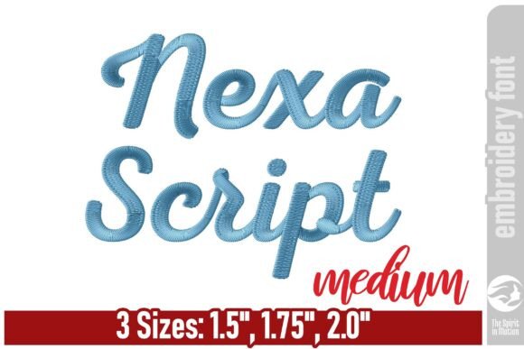 Nexa Script Embroidery Font - Elegant Holiday Touch