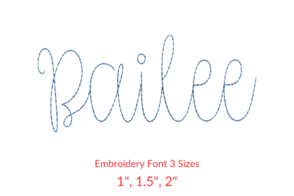 Review: Bailee Vintage Font for Seasonal Embroidery