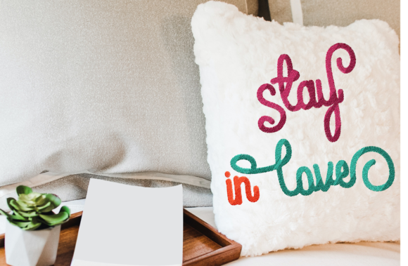 Stay in Love: A Timeless Embroidery Lettering