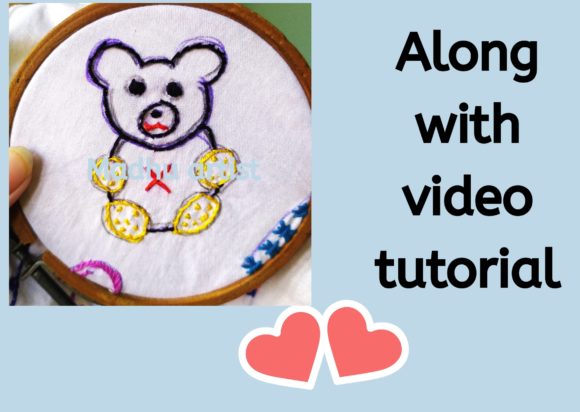 Teddy Bear Embroidery Pattern for Small Business