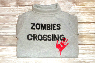 Zombies Crossing Embroidery Review for Boutique Apparel